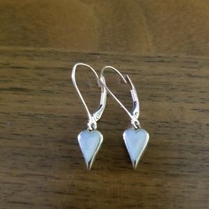 14k gold and mother of pearl earrings